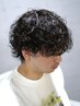 men'sカット+シャドウパーマ+トリートメント ¥9500