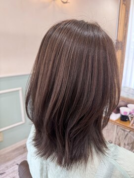 ラボヌールヘアーノーブル 新越谷店(La Bonheur hair noble) ミディアムレイヤー/極上髪質改善【美髪】【イメチェン】