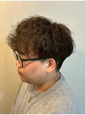 シャドウパーマ無造作系パーマルーズパーマメンズマッシュ