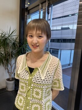 ザザ ZA/ZA 茗荷谷 さっぱりベリーショート/透明感ベージュカラー