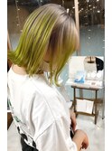 ライムグリーン×シルバー