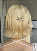 ヘアアレンジ/ハーフアップ/ヘアセット/原宿/渋谷