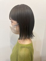 美容室ヒラトヤ 都南店&nbsp;大人かわいい20代30代涼しげ外はねレイヤー×アッシュブラウン