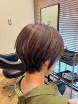 アルター(aL ter)&nbsp;軽めショート［暗め/グランマッシュ/デザインカラー］長野歌穂