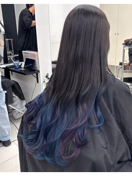 アライブ ハラジュク(ALIVE harajuku) 【ALIVE 夕貴】ブルー×パープルグラデーションカラー