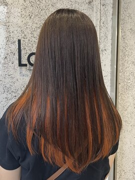 銀座ラボ 千葉店(LA BO) オレンジインナーカラー