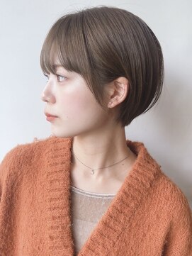 モリオフロムロンドン 原宿本店(morio from London) 【morio原宿】ショートボブ 伸ばしかけショート オリーブ