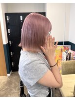 ヘアーブレイス(hair brace)&nbsp;ブリーチ１回ペールピンクstylist聖斗