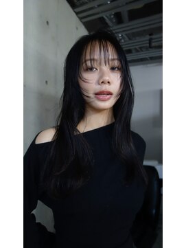 ヘアー アイス 御器所本店(HAIR ICI) ブリーチなしブルーブラックカラー冬カラー春カラー