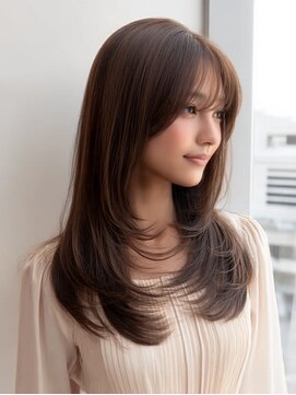 ダル 渋谷/表参道(DAL.) ハッシュカットバタフライカット顔回りカットカーテンバング