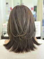 レーブ バイ ファースト 岩切店(reve by first) レイヤースタイル×オリーブベージュ