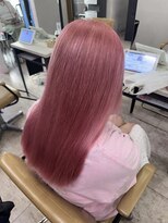 アジールヘア 所沢プロペ通り店(agir hair) ピンクベージュ ブリーチカラー