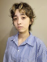 イギー(igggy) ハンサムショート パーマ ショート デザインカラーレイヤー