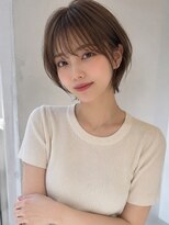 フリー(Free) 20代30代40代50代似合わせハンサムショートミルクティーベージュ