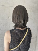 ヘアーブランド ジン フィール(HAIR BRAND Jin feel) レイヤーボブ×オリーブベージュ