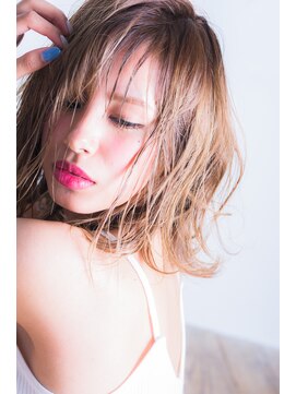 ミエルヘアーエスト 新宿店(mielhair est) 外国人風スタイル15。【miel hair est新宿】
