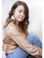 レスピア 銀座(Respia) インナーカラーで魅せるミディアムウェーブ【銀座】