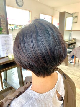 オレンジ(orange) ショートボブ