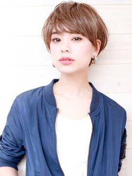 オーシャン(Ocean) [OCEAN Hair&Life藤原純] マニッシュショート×ミルキ-ベ-ジュ☆