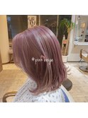 REAL SALON WORK～ダブルカラー／ピンクベージュ