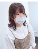 【ログネオン】ナチュラルブラウン×イヤリングカラー