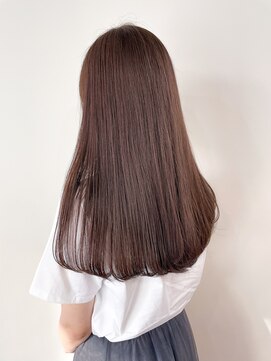 オル(Olu) 【MASAYA】大人かわいい艶ロング×ラベンダーブラウン