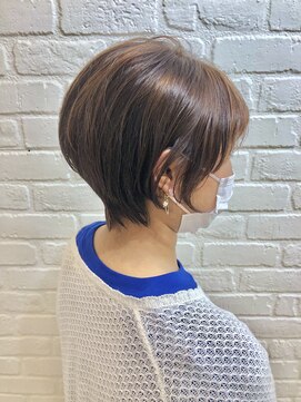 デイジー インデックスヘア 大島店(DAISY index hair) 多毛でもコンパクトマッシュショートボブくびれヘアショート
