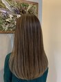 ヘアーラヴワン 足利(hair love One)&nbsp;重めスタイルでもカラーで透明感だしたので、広がり軽減