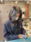 くびれミディ×韓国ヘア×地毛風カラー
