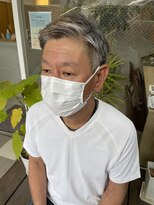 ダブル(W)&nbsp;【hair salon W】オトナ2ブロックグレイヘア