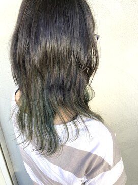 ルグラン(Le.grand) インナーグリーン　ウルフカット