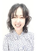 【松戸 藤原】シースルーバングミディアムウェーブ