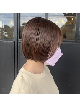 ボアップ 新居浜店(boappu) #ショートボブ #ブラウンカラー #ボブ