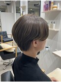 【ameri satomi】ハンサムショート×ミルクティーグレージュ