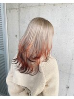 ガルボ ヘアー(garbo hair)&nbsp;ハイトーン 裾カラー 狐カラー 10代 20代