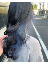 アクト(ACT)&nbsp;ブルーインナーカラー/サファイアブルー/透けカラー/韓国ヘア