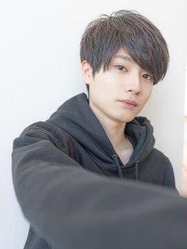 ケアリー 浦和美園(Carelly) ツイストパーマ七三オールバックマッシュウルフスリークショート