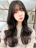 【艶感★シースルーバング】韓国ヘア20代30代ウェーブ巻き髪