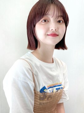 ガーデン ムサシコスギ(GARDEN MUSASHIKOSUGI) 切りっぱなしボブ ミニボブ 外ハネ シースルーバング