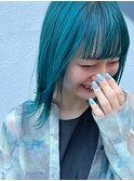 #ターコイズブルー × #顔まわりカット