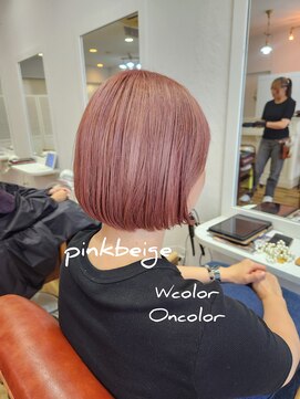 ヘアーリビングリコ 新潟笹口店(hair living Liko) ハイトーン　ピンクベージュ(o^^o)