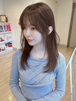 ユーフォリア 銀座(Euphoria)&nbsp;小顔美人レイヤーカット×ナチュラルグレージュ30代40代50代