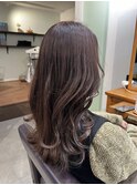 艶髪ストレート×ロングレイヤー×グレージュ×髪質改善【広島】