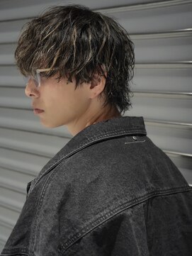 ランズサンズ 表参道(runsuns) 波巻きパーマ ハイライトメッシュ原宿/メンズ/メンズパーマ