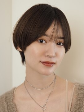 ローネス ギンザ(LONESS ginza) ショートボブ/シースルー前髪/耳かけショート/ブラウン/銀座