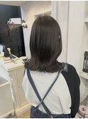福山美容室carry イルミナカラーブリーチなしグレージュ透明感