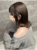 クリアブラウン学割U24ケアブリーチ10代20代インナーカラー渋谷