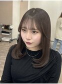 ミディアムレイヤー/レイヤーカット/透明感カラー/Chihiro