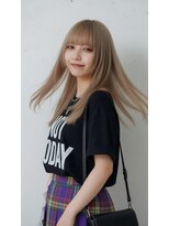 コートフィールエー(CO_T feel.a) ストレートでも映える!質感重視のミルクティーカラー