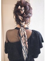 ヘアーデザイン シュシュ(hair design Chou Chou by Yone)&nbsp;☆chouchou☆お呼ばれスカーフアレンジ